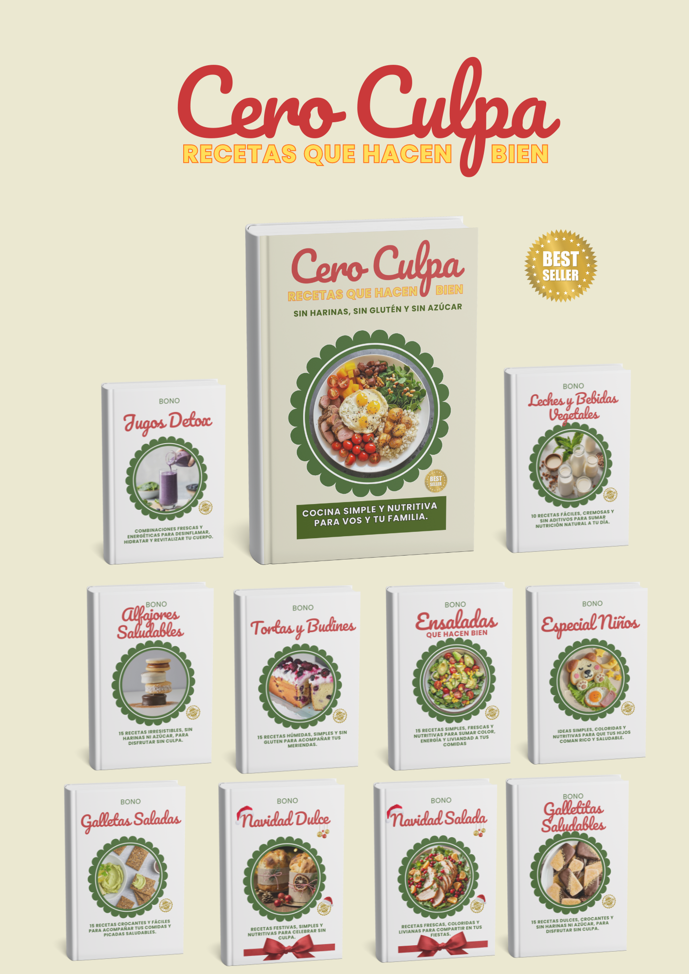 CERO CULPAS: Recetas que Hacen Bien, sin harinas, azúcar ni gluten